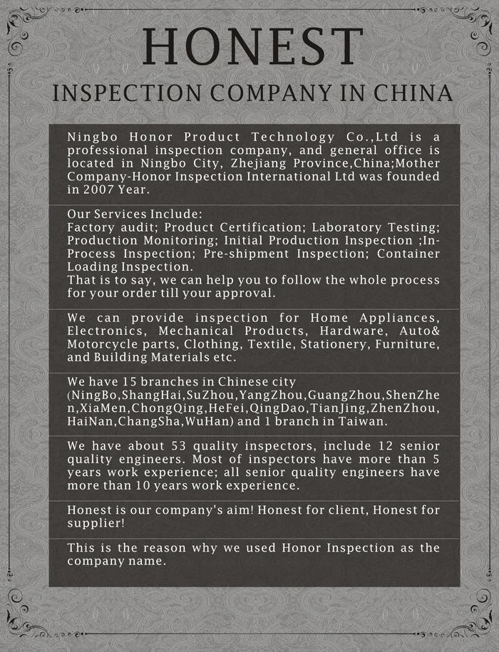 The most strict haining third party inspection services