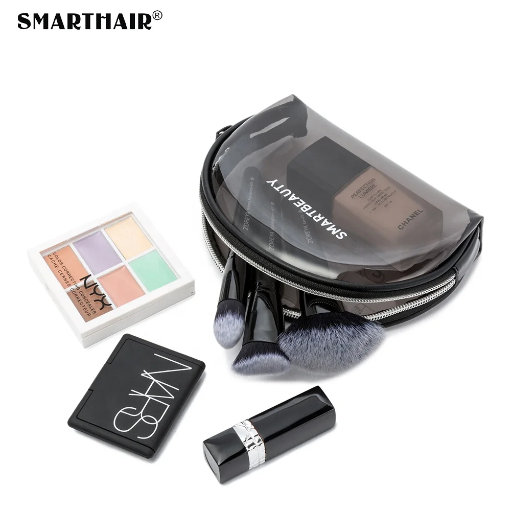 
Custom Transparent Small Dark Clear Cosmetic Bag Travel Toiletry PVC TPU Makeup Bag Set Clear Organizer Beauty Case 