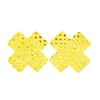 Solid sequins cross large / small disposable gold silver red blue purple rhinestone nipple pasties