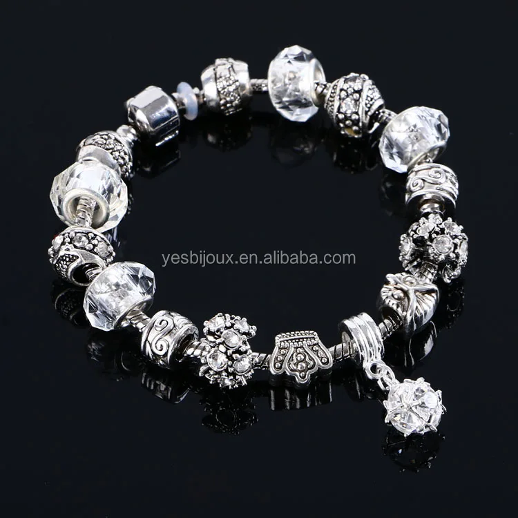 

silver charm bracelet 2016 trends alloy bead jewellery