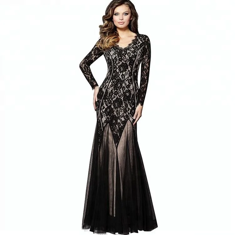 

Vintage Lace Evening Gowns Formal Mother Of The Bride Dress For Lady, Customized