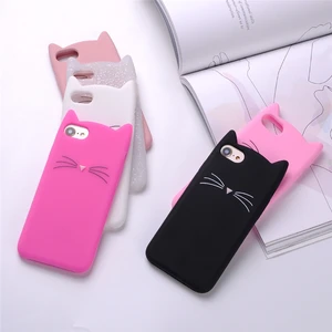 for iphone x silicon case cute cat ear case,for iphone 6 7 8 x xs xr xs max case silicone soft TPU