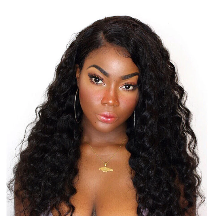 

Cheap bleached knots natural hairline loose wave virgin human hair full lace front wig, Natural color or other colors