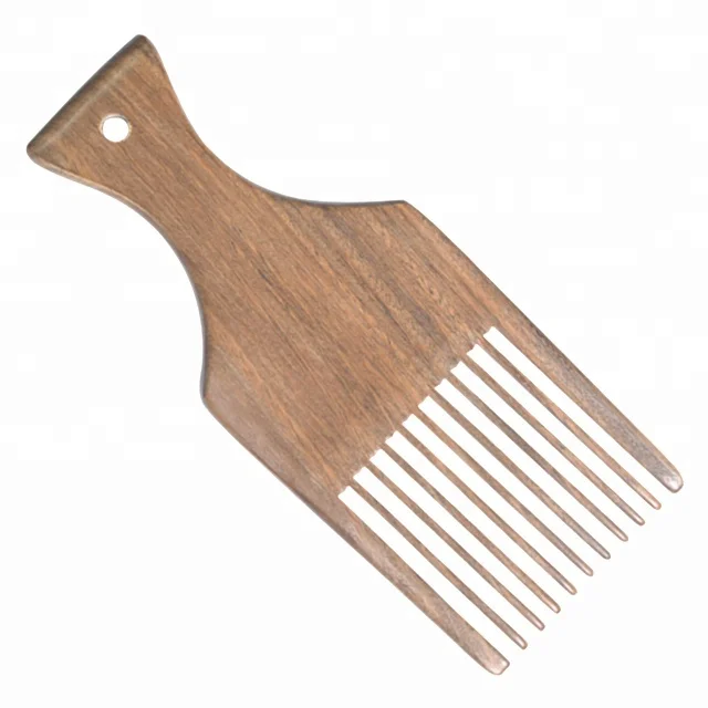 

Wooden Sandalwood Afro Hair Combs Hot Pick Comb Black Beauty Hair Pick Comb, Customised