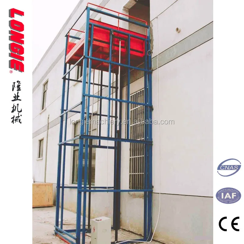 
LISJD2.0 4.5 Hydraulic outdoor cargo elevator lift 
