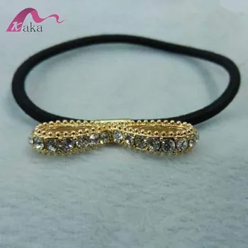Fancy Crystal Alloy Hair Rubber Bands Elastic Hair Band Hair Tie