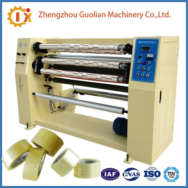 Gl210 High Speed Bopp Scotch Tape Making Machine With Automatic Paper