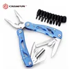 Stainless steel 11 in 1 Functions Popular folding handy Multi tool American style tool with bits group