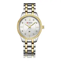 

Curren Women Watch 9010 High Quality Stainless Steel Quartz Watch Luxury Brand Gold Wrist Watches Women