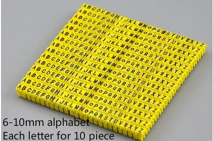 KY-M POM Marker 0-9 Coded Cable Marker For Telephone And Electronic Wire Multicolor Numeral Concrete Plastic Cable Route Marker