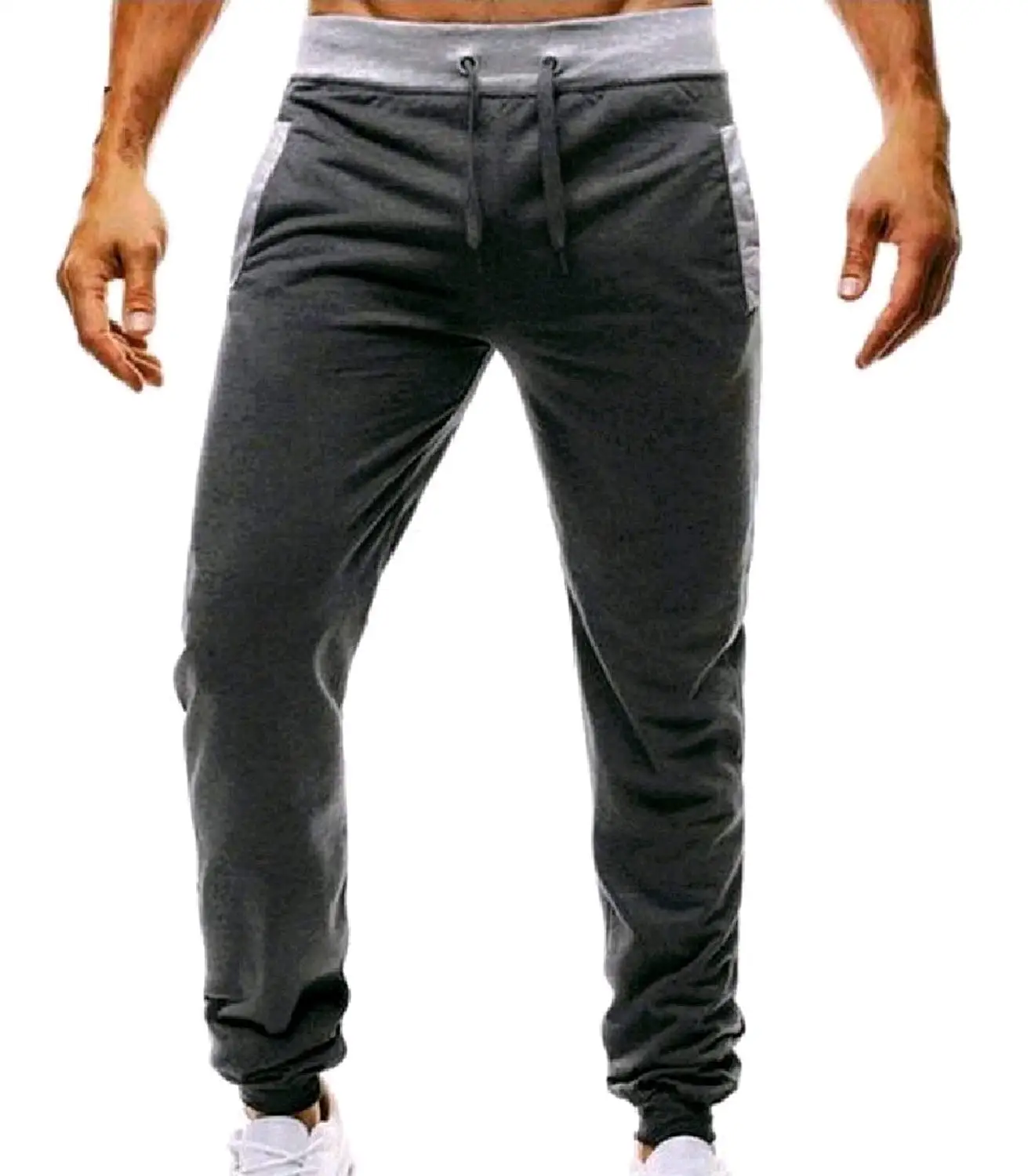Mirrliy Mens Outdoor Relaxed-Fit Runnung Cotton Activewear Jogging Harem Pants