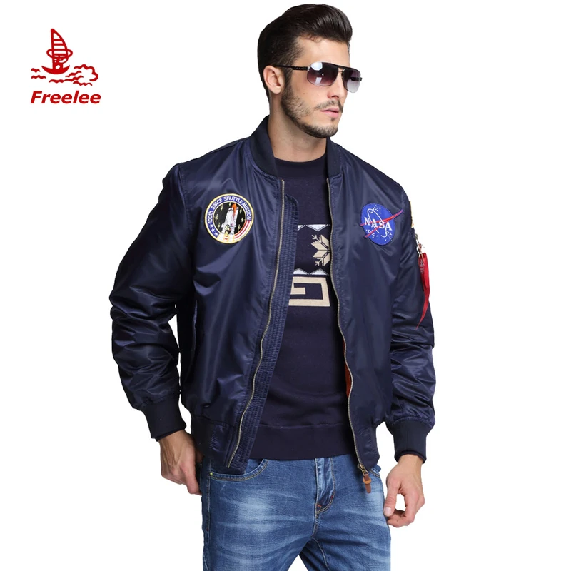 

wholesale oem hip hop nylon custom bomber jakets men