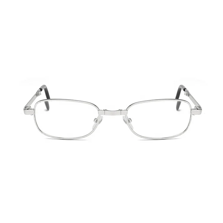 

Silver convenient folding reading glasses