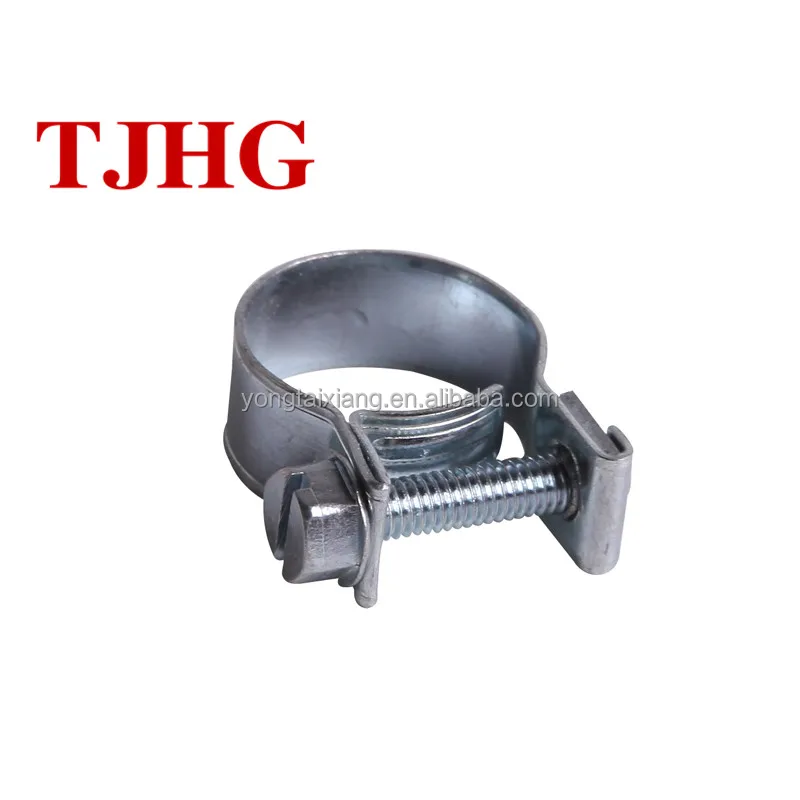 
7mm high torque iron galvanized mini hose clamp 