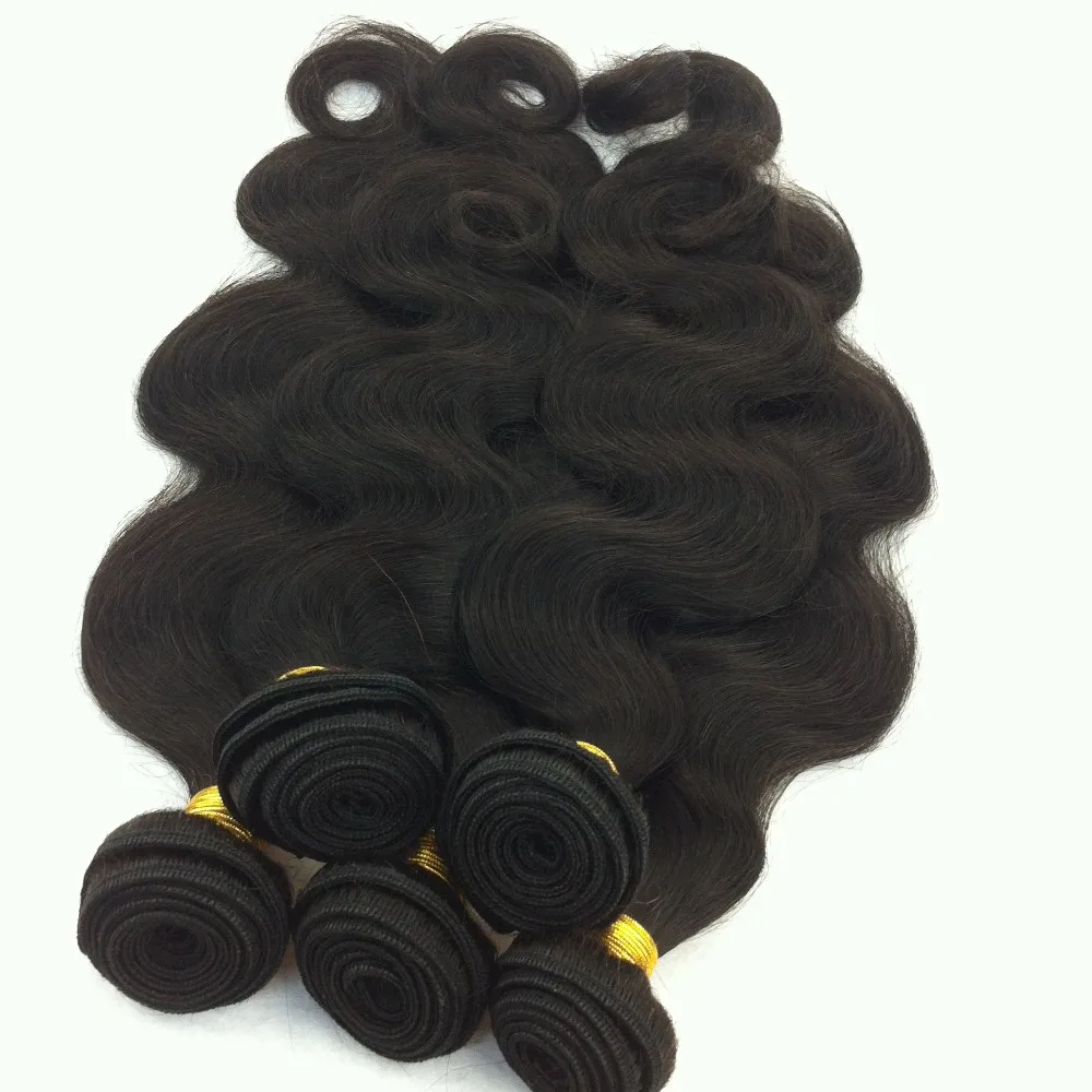 

Wholesale natural black color 8 to 30 inch Brazilian human wig bundles with lace closure extension weaving