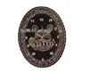 Art Plastic Oval Digital Muslim Religious Prayer Time Decorative Wall Clock