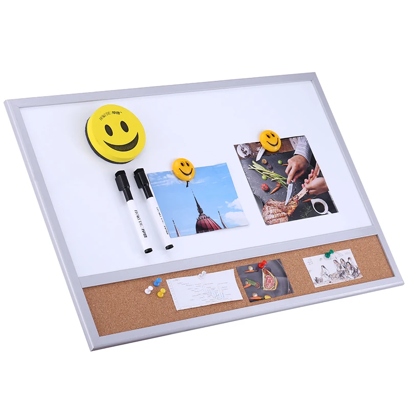 
40*60 Sizes Wholesale Dry Erase Magnetic White Notice Memo Bulletin Cork Board With Wooend Frame 