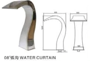 Stainless steel 304 316 waterfall water curtain