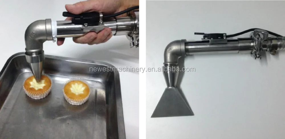 New product10-200g Automatic Bread Filling injecting cream machine/cup cake filling machine