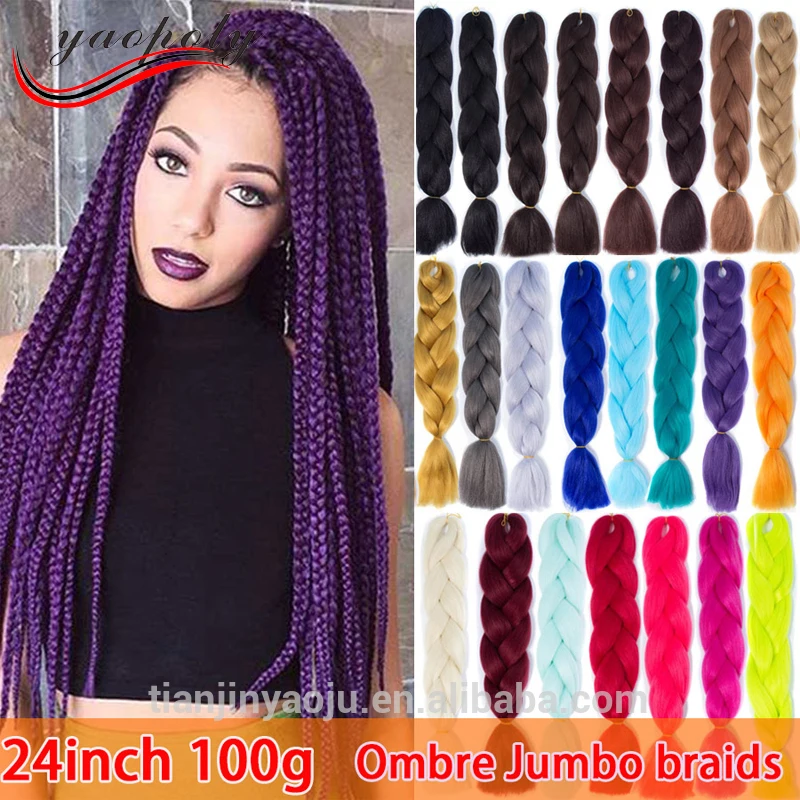 Jumbo Braid 100 Synthetic Hair Micro Weft Black Star Weave Indian