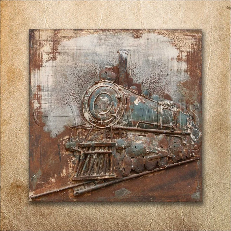 Vintage Stream Train Metal 3d Wall Art Buy Metal Wall Art,Train