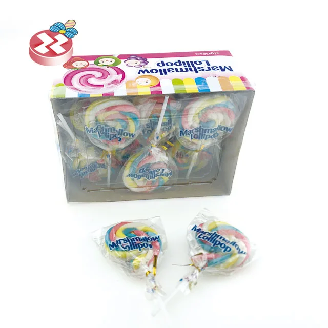11g Big Size Twisted Marshmallow Lollipop In Box Buy Twisted Marshmallow Lollipop,Mix Fruit
