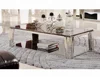 Stainless steel home furniture marble top coffee table C378