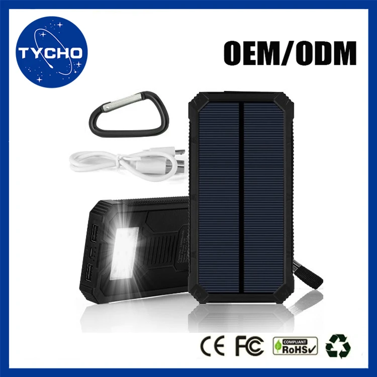 Large Battery Portable Power Bank Rechargeable Solar Power Bank Smart Solar Power Bank - ANKUX.COM