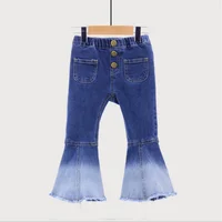 

Hot style europe america color matching bell pants foreign trade children clothing girls jeans