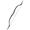 High performance black snake skin leather wood bow