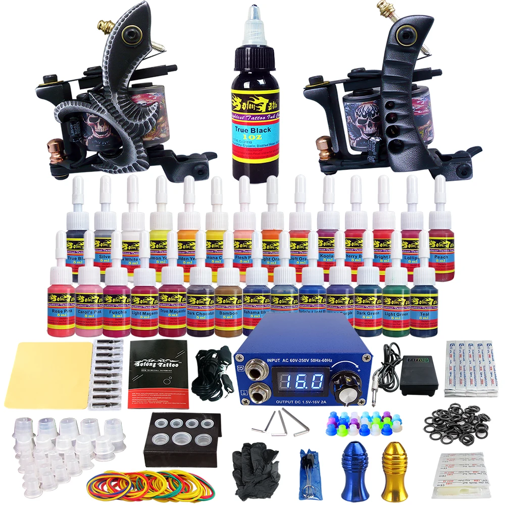 

Solong 2019 Hot Cheap Tattoo Machine Full Kits For Starters