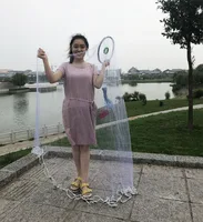 

High Quality Easy Throwing Cast Net American Style Fishing Net Hand Casting Net Aluminum ring hand throwing net