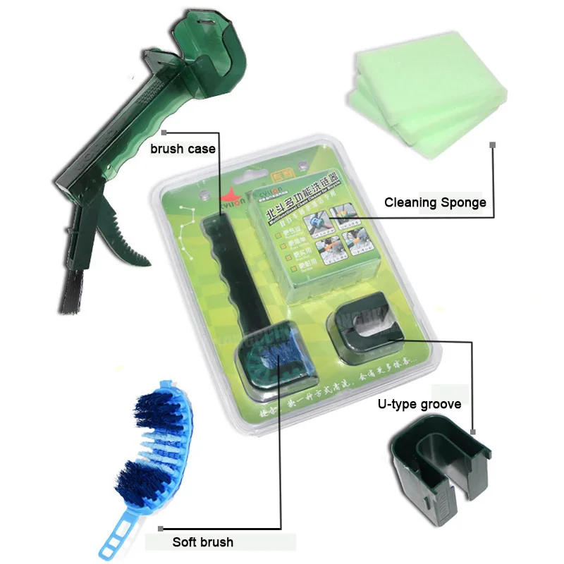 

Bicycle Chain Cleaner Bike Clean Machine Brushes Wash Tool Set Cycling Cleaning Kit