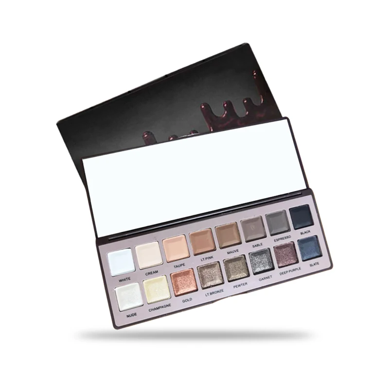 

wholesale private label shimmer eyeshadow palette manufacturers 16 color eyeshadow palette packaging, N/a