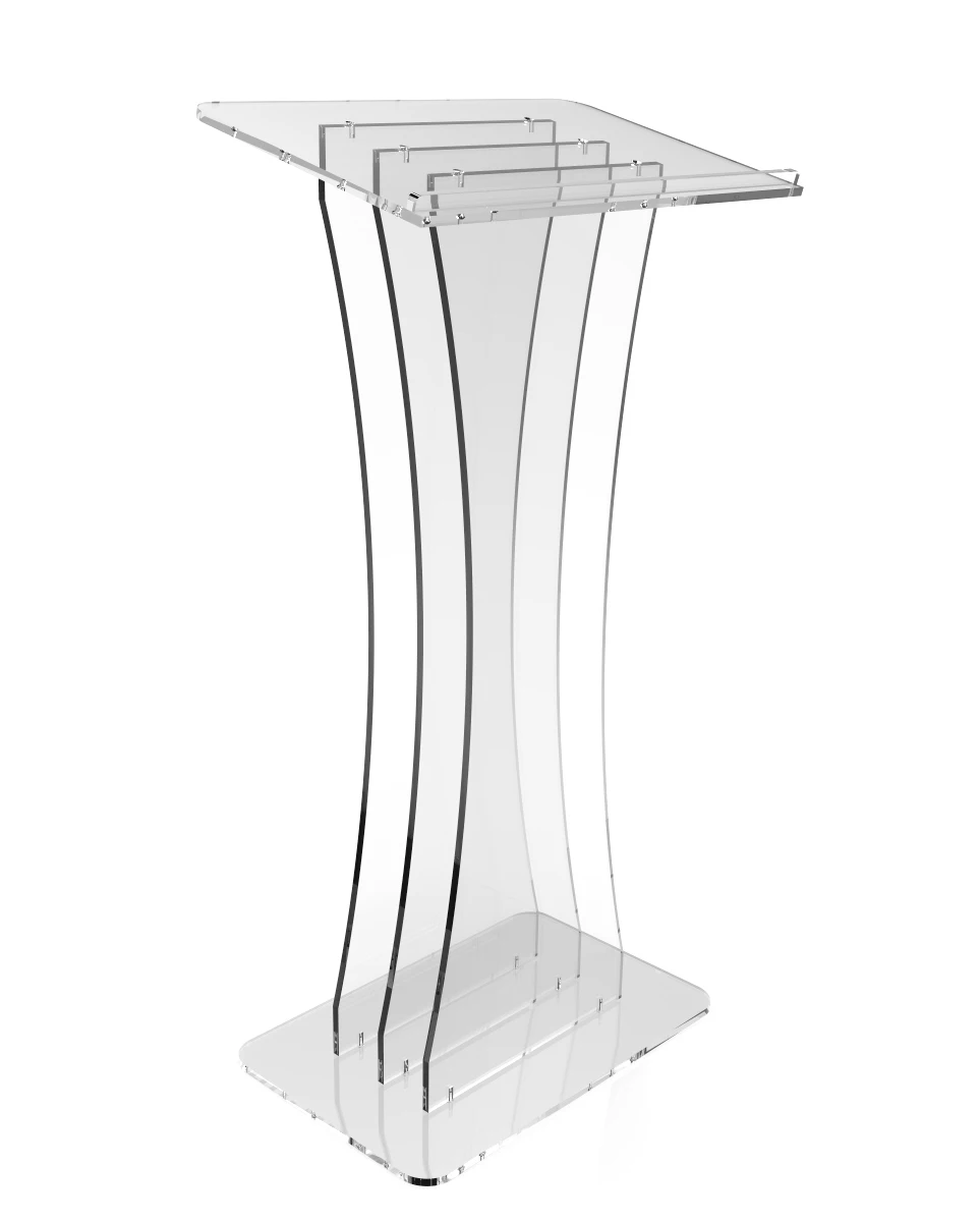 Modern Design Clear Acrylic Lucite Perspex Podium Pulpit Lectern - Buy