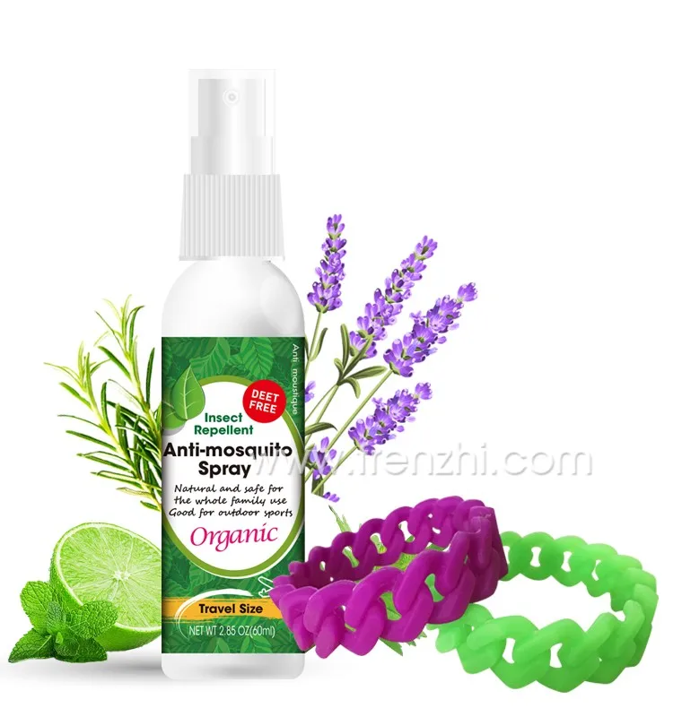
Customized Ingredient China Factory Non toxic Natural Anti Insect Mosquito Repellent Spray for Baby Skin Care 