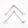 Stainless steel double folding bar under the cabinet door pull bar display cabinet rod flexible folding bar