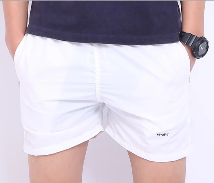 

Summer Breathable Solid Color Short Pants Men's Fashion High Quality Beach Shorts, White,red,black,blue,navy,army green,sky blue