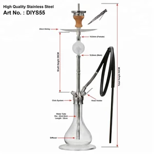 Image of Top Quality Hot Sale China Manufacture Hookah large 304 Stainless steel Click shisha
