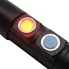 USB Flashlight Rechargeable Internal Battery High Power Zoomable XML T6 Torch Light With 3 Modes Pocket Flashlight