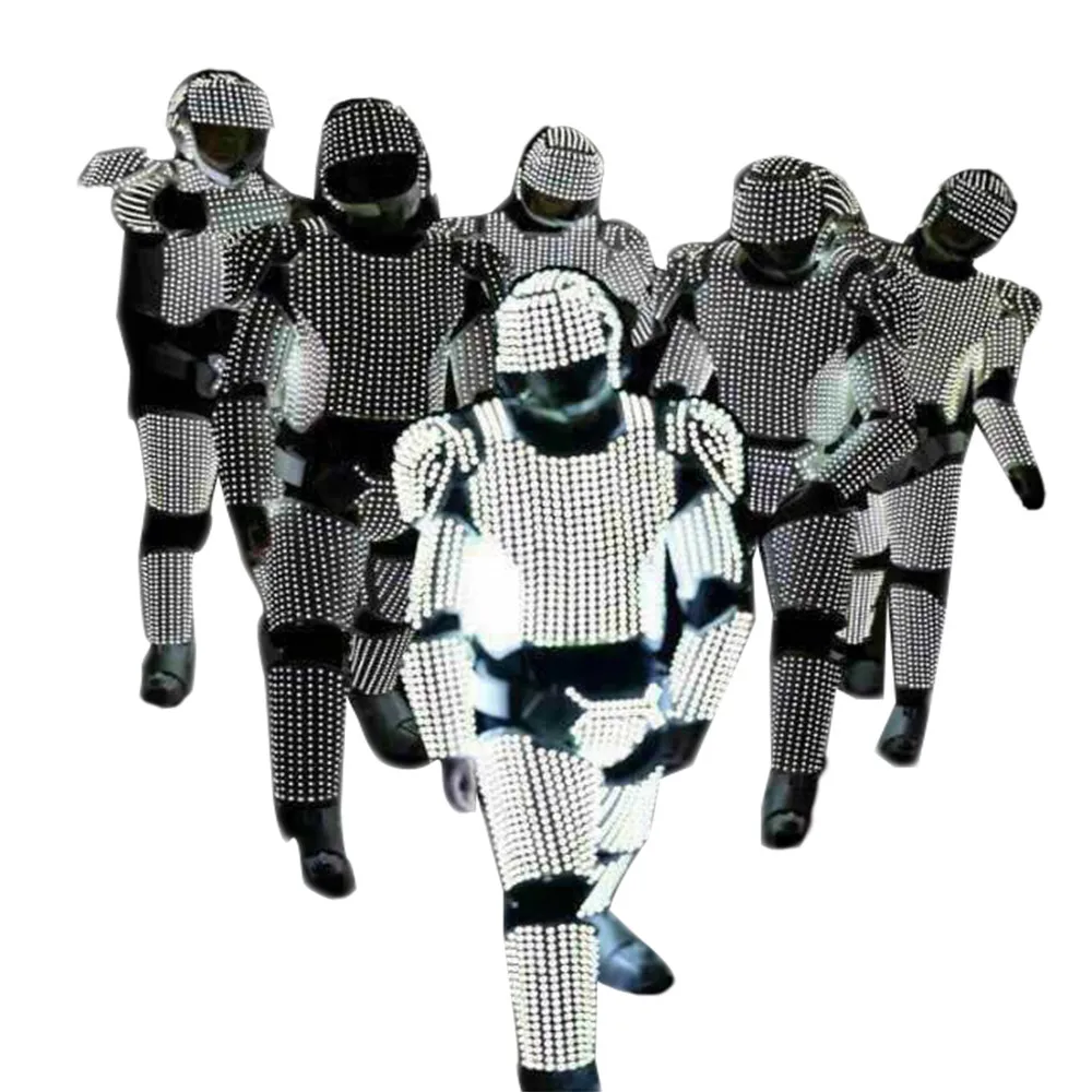 

Party Tron Light Up Dance LED Robot Suit Costume for Man, N/a