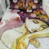 accept custom designs bedsheet 100% cotton printed / digital printed cartoon bed sheet