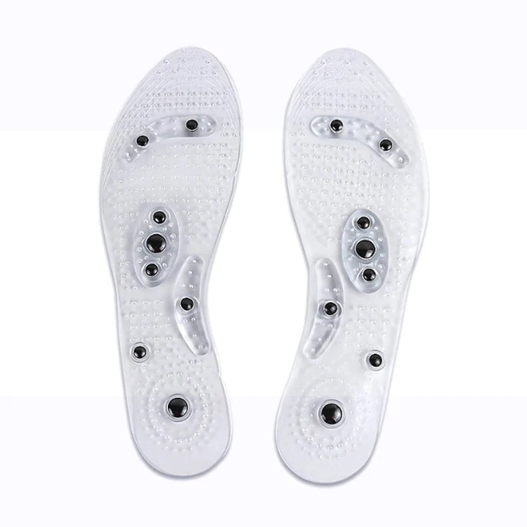 

Hot Sale Amazon Washable and Cuttable Foot Therapy Pain Relief Acupressure Massage Gel Magnetic Acupuncture Insoles