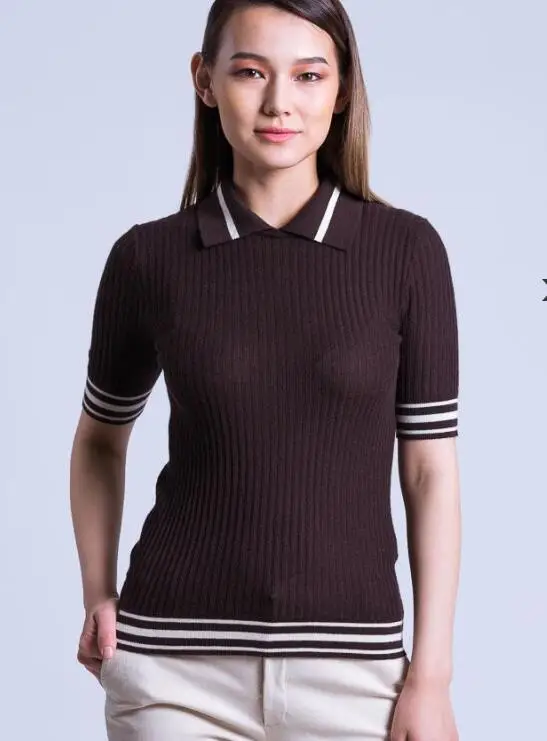 polo shirt under sweater