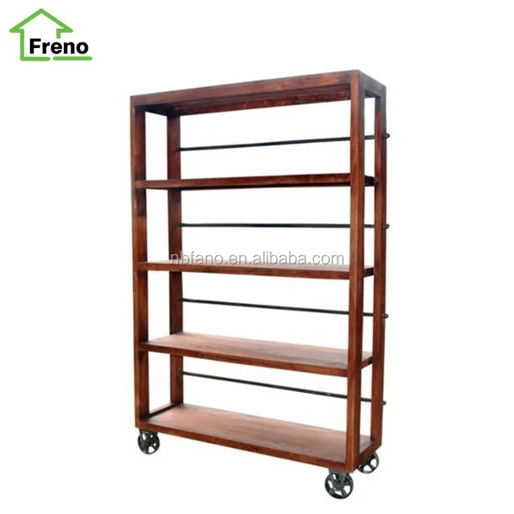 Fn 1711 4 Layers Wood Bookcase With Wheels Cube Bookshelf Buy Wood Bookcase Bookcase With Wheels Cube Bookshelf Product On Alibaba Com