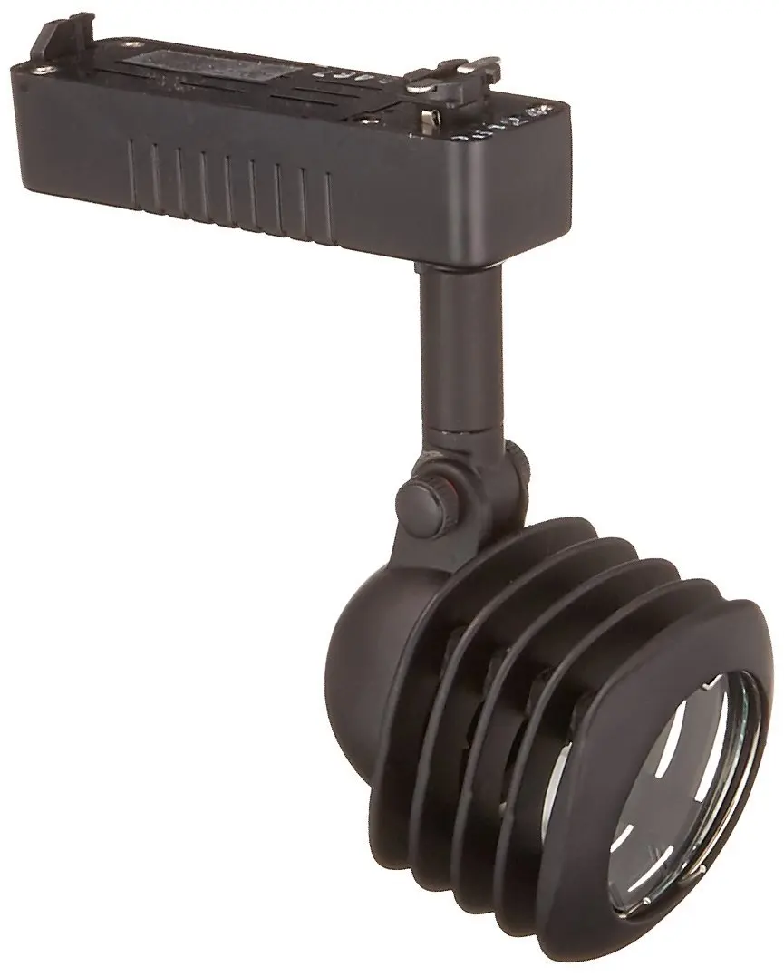 Jesco Lighting JLV10050BK Mini Deco Series Low Voltage Track Head for J 2-Wire Single Circuit Track System Black