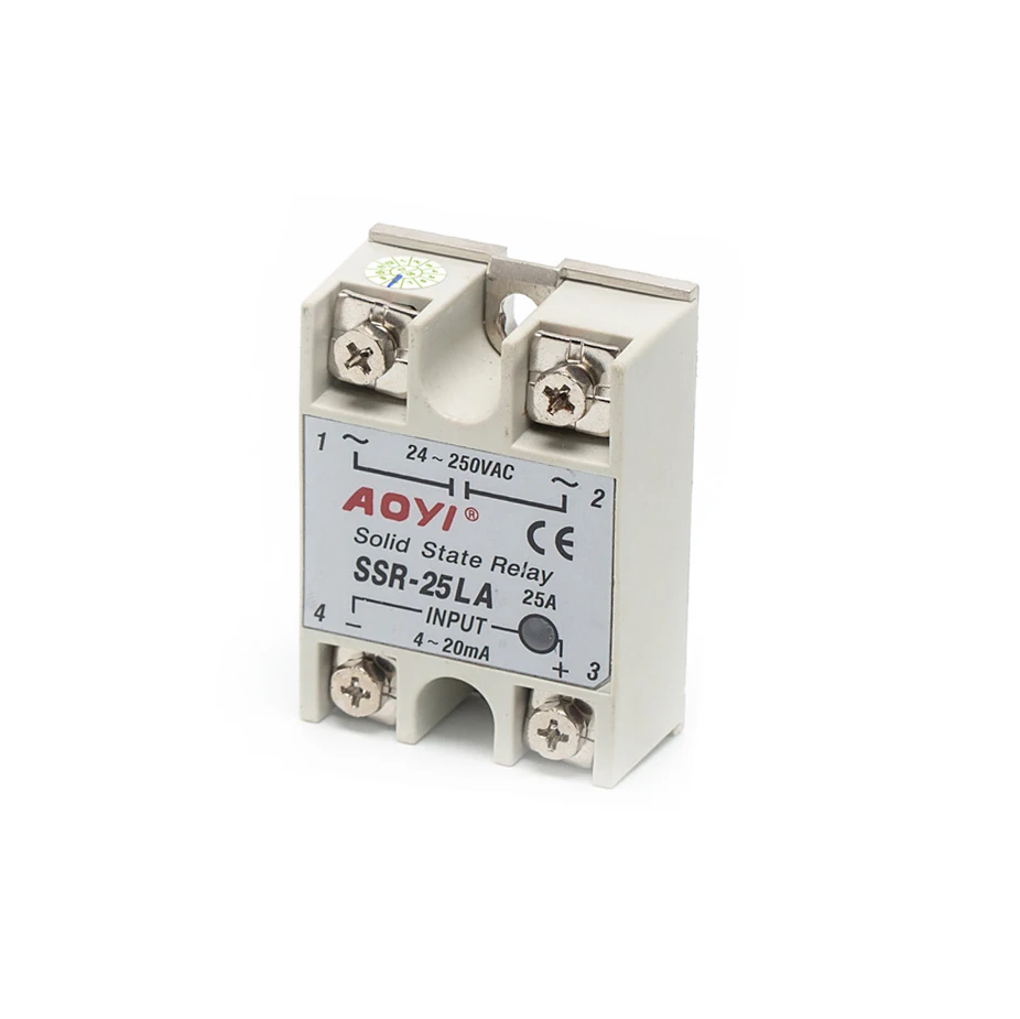 24V-380V 40 A 250 V SSR-40DA courant continu à air conditionné Solid State Relay Module 3-32 V