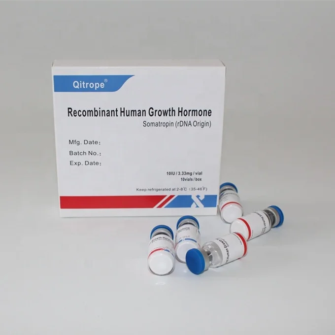 

100IU Qirope HGH high quality Somatropin HGH 191AA hgh human peptides growth, White