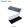 Hot sale empty compact packaging private label custom plastic crystal cap 6 colors eyeshadow palette box with brush