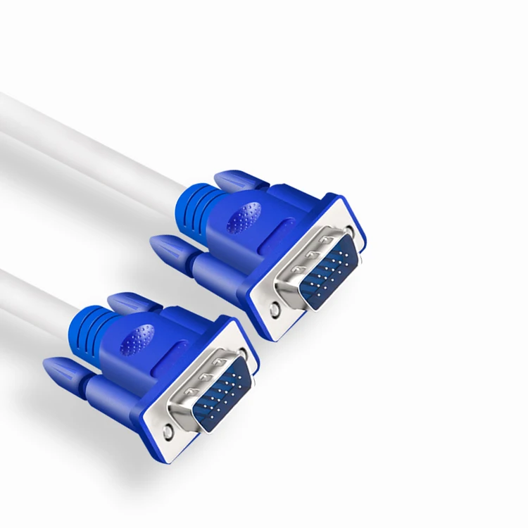 

New product optional color male to male rgb av cable 15 20 meters vga cable for media, Black;blue;white( optional)